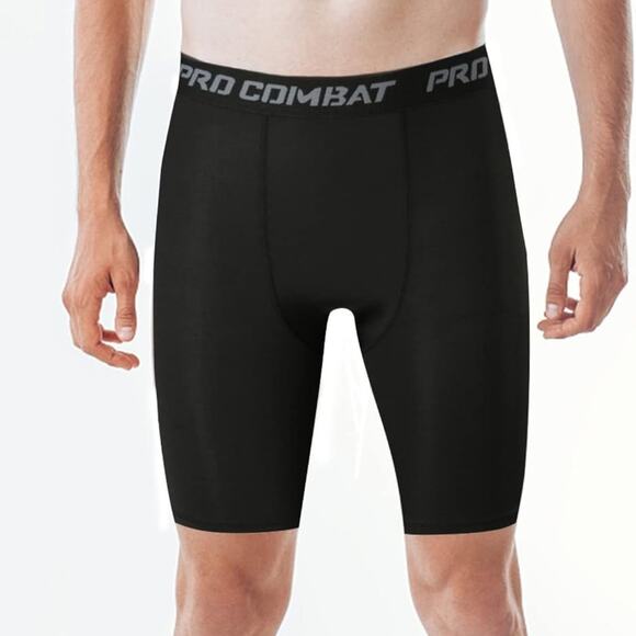 2-PACK Men’s Compression Short Spandex Sport Athletic Performance Base-layer NEW - Picture 2 of 6